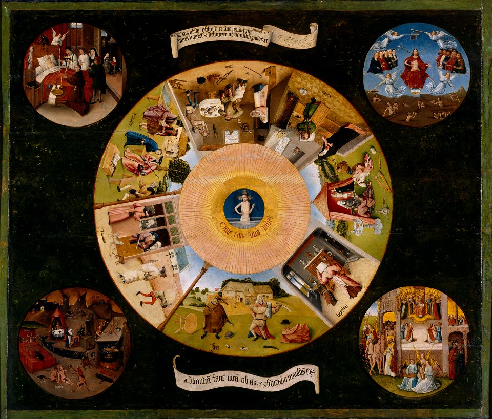 Hieronymus Bosch- The Seven Deadly Sins and the Four Last Things