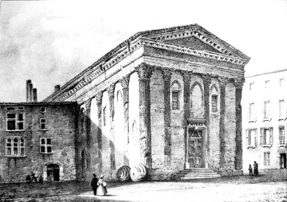 Im46 Album Dauphiné tome II - temple d'auguste et de livie actuellement musée à Vienne (Isère) by AD cropped