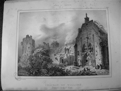 Im15 Album dauphiné T1 - Chateau de Tallard (intérieur de la cour), by VC versio II