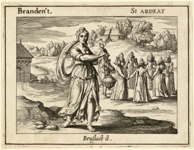 Illustratie uit P.C. Hooft Emblemata amatoria. Afbeeldinghen van minne. Emblèmes d'amour, Amsterdam 1611. NL-HlmNHA 1477 53009522