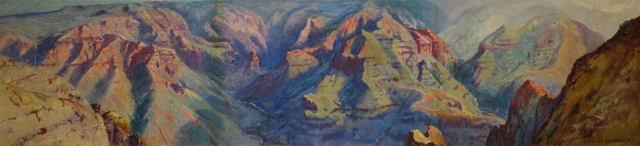 'Panorama of Waimea Canyon' by D. Howard Hitchcock, c. 1907, oil on canvas, Hawaii State Art Museum