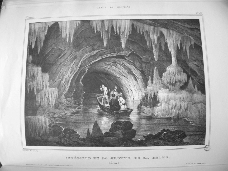 Im23 Album Dauphiné tome II - intérieur de la Grotte de la Balme by VC