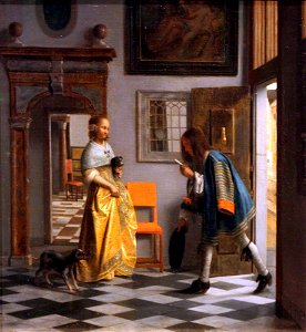 1670 de Hooch Der Liebesbote anagoria