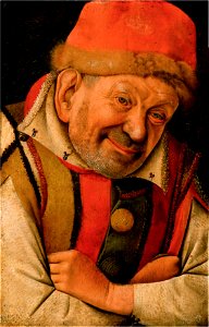 Jean Fouquet- Portrait of the Ferrara Court Jester Gonella. Free illustration for personal and commercial use.