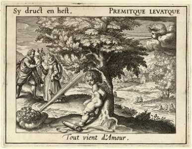 Illustratie uit P.C. Hooft Emblemata amatoria. Afbeeldinghen van minne. Emblèmes d'amour, Amsterdam 1611. NL-HlmNHA 1477 53009506