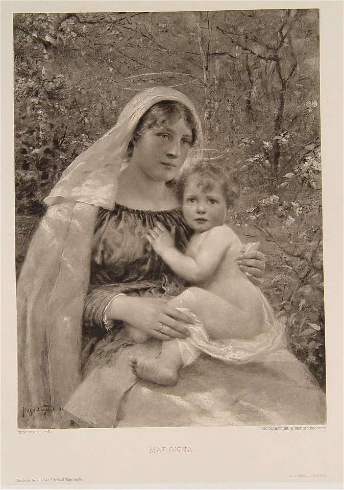 Hugo Vogel - Madonna, 1891 (Photogravure 1897)