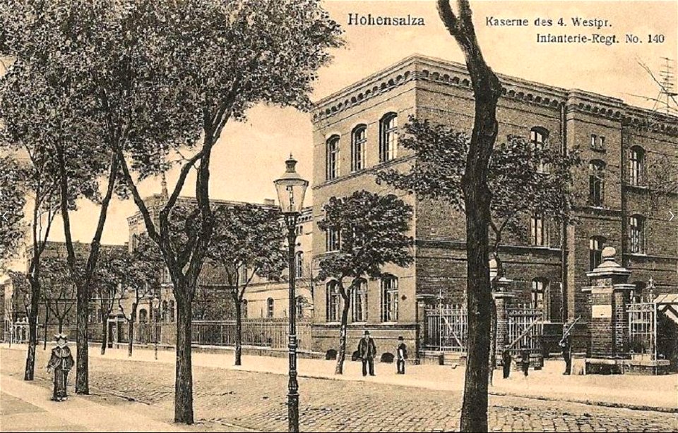 Infanterie-Kaserne Hohensalza IR 140 - Postkarte 1910