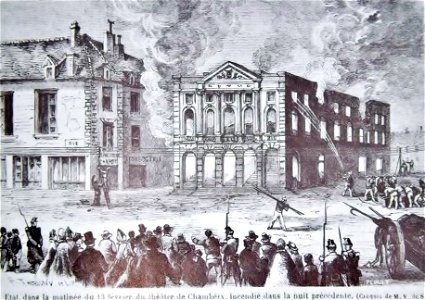 Incendie du théâtre Charles Dullin de Chambéry (1864)