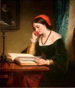 The Fair Student (Girl Reading) by Daniel Huntington