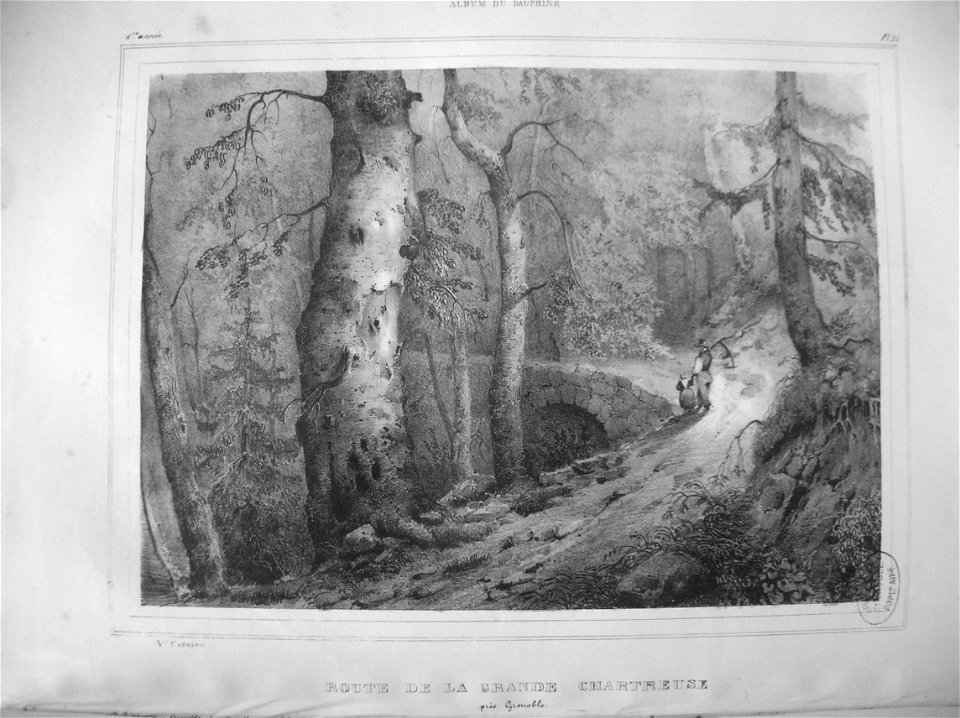 Im23 Album dauphiné T1 - route de la Grande Chartreuse près Grenoble, by VC versio II