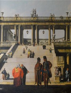 Il Canaletto — Castle Courtyard, detail — 1762