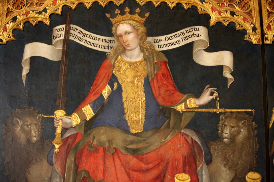 La Giustizia in trono di Jacobello del Fiore, Trittico della Giustizia, (3)