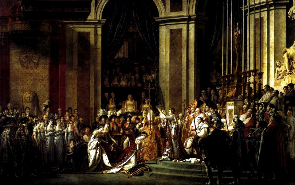 Jacques-Louis David - Consecration of the Emperor Napoleon I and Coronation of the Empress Josephine)