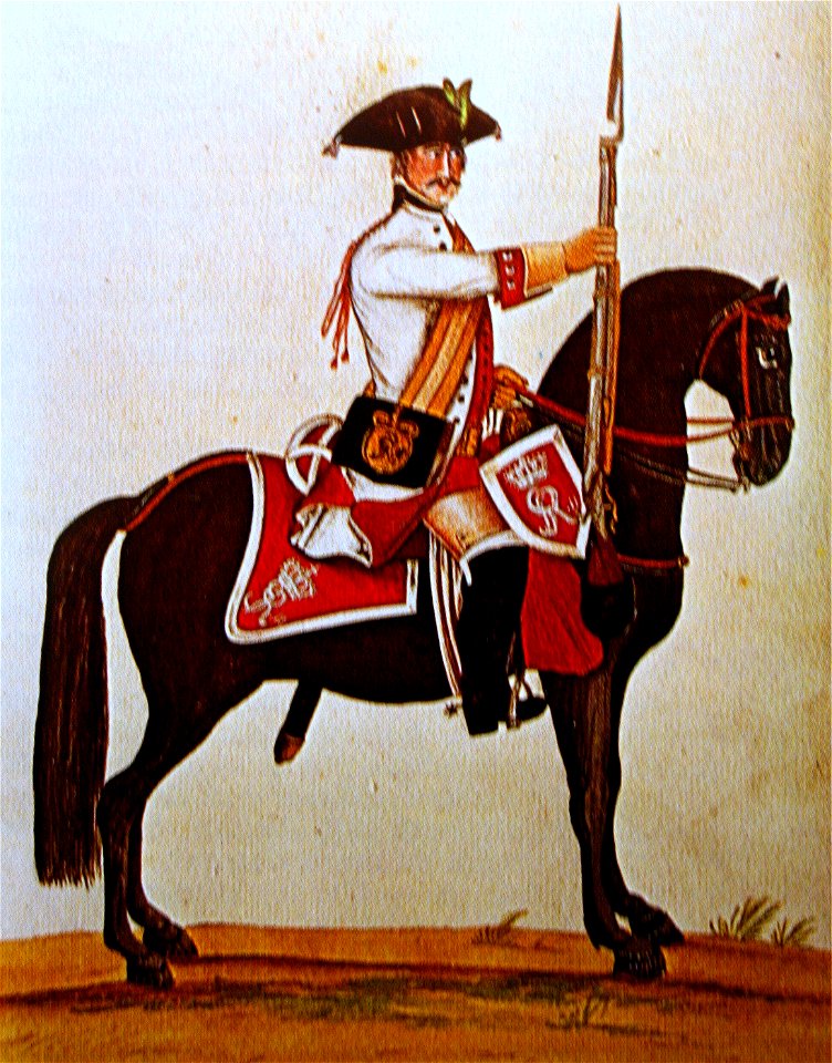Kurhannoversche Legion Britannique 1761 - Dragoner 3. Eskadron Gmundener Prachtwerk