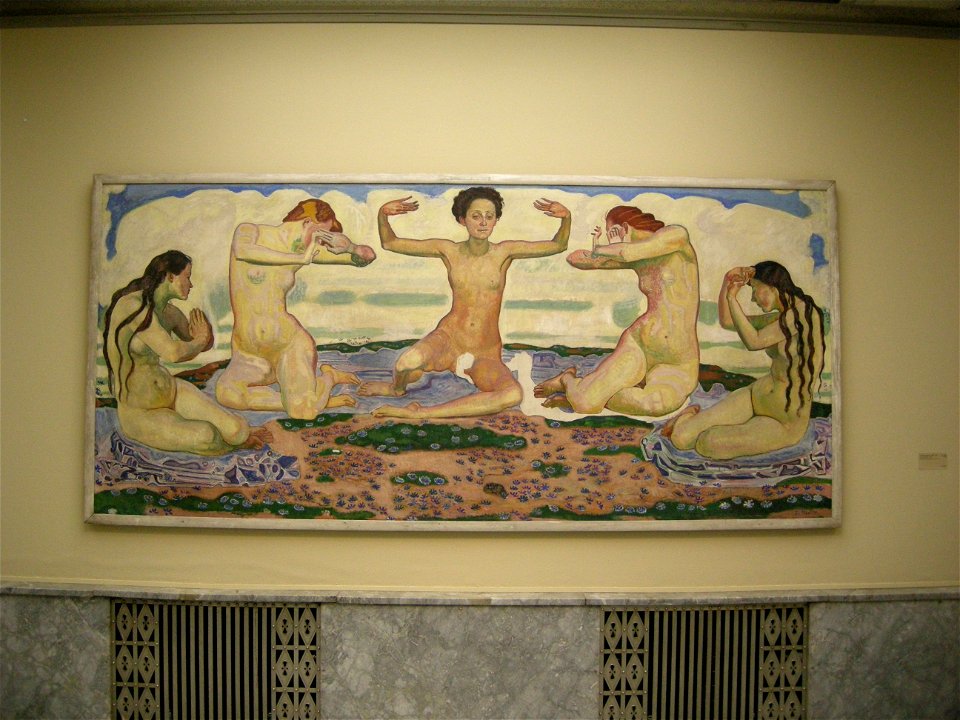 Kunsthaus Zürich, interno, ferdinand hodler, der tag, 1904-1907