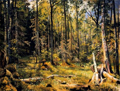 Ivan Shishkin - Mixed Forest. Free illustration for personal and commercial use.