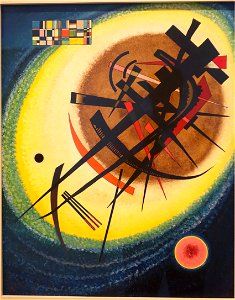 In the Bright Oval by Wassily Kandinsky, 1925 AD, oil on cardboard - Museo Nacional Centro de Arte Reina Sofía - DSC08769