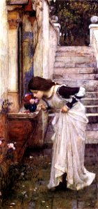 John William Waterhouse - The Shrine. Free illustration for personal and commercial use.