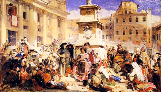 John Frederick Lewis - Easter Day at Rome