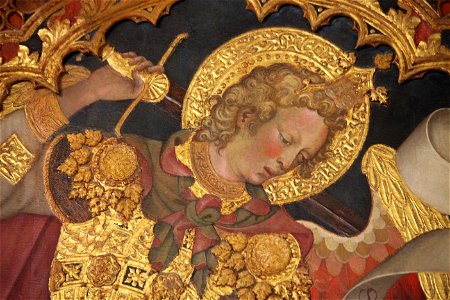 L'arcangelo Gabriele di Jacobello del Fiore (Trittico della Giustizia), (2)