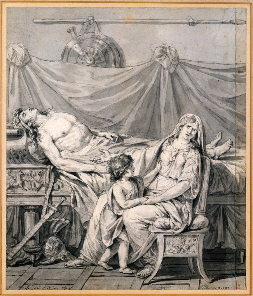 Jacques-Louis David - The Grief of Andromache