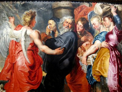 Jacob jordaens (da rubens) lot e le figlie, 1618-20 ca. 02