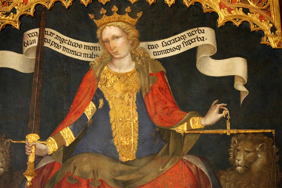 La Giustizia in trono di Jacobello del Fiore, Trittico della Giustizia (1)
