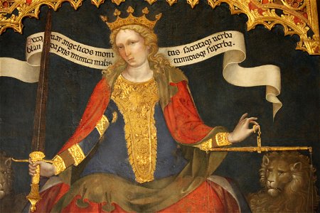 La Giustizia in trono di Jacobello del Fiore, Trittico della Giustizia (1)