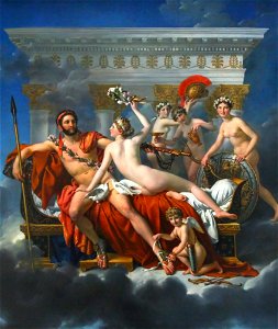 Jacques-Louis David - Mars desarme par Venus. Free illustration for personal and commercial use.