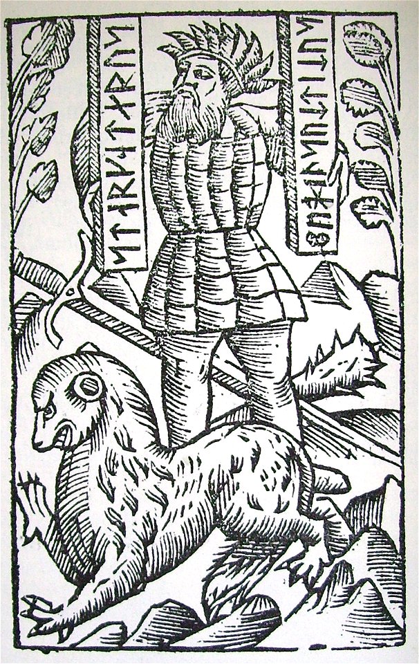 Jätten Starkad. Olaus Magnus