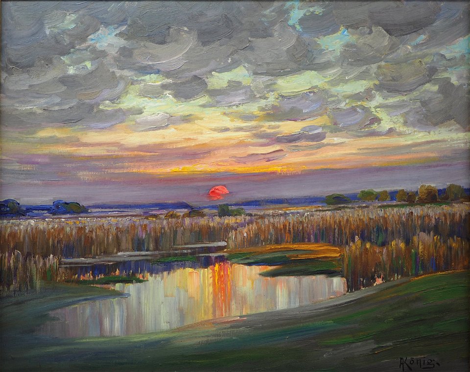 König A. Sonnenuntergang a See@20170729