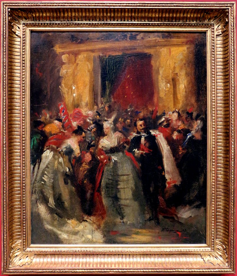 Jean-baptiste carpeaux, ballo in maschera al palazzo delle tuileries, 1867