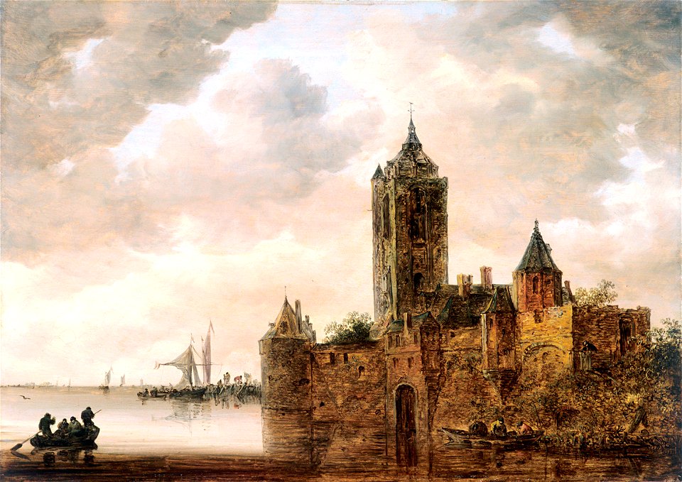 Jan Josephsz van GOYEN, Un Château au bord de l’eau