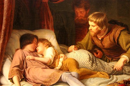 L'Assassinat des enfants d'Edouard - Theodor Hildebrandt détail