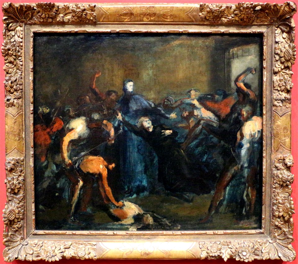 Jean-baptiste carpeaux, monsignor darboy nella sua prigione, 1871