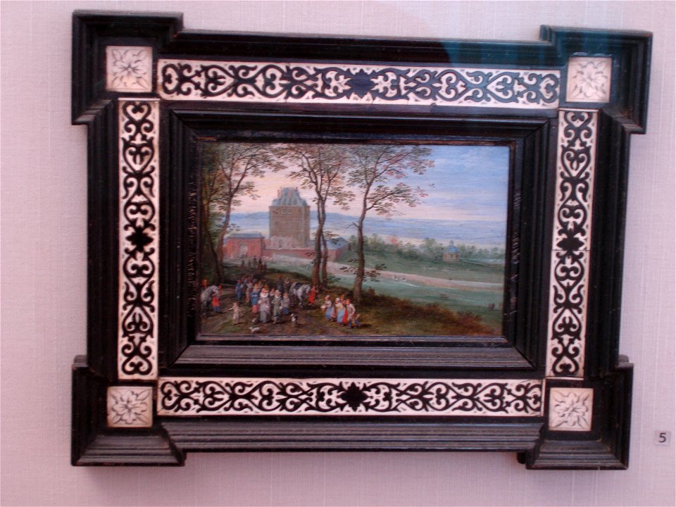 Jan Brueghel the Elder, Archduke Albrecht and Isabella before Castle Mariemont