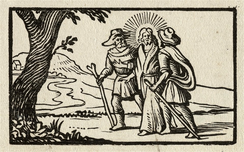 Jezus op weg naar Emaus Lucas 2413-27. NL-HlmNHA 1477 53010170