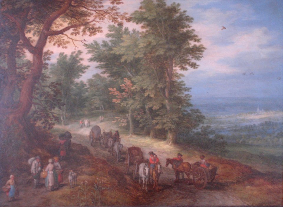 Jan Brueghel the Elder, Landscape with Pack Train