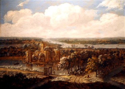 Kessel Jan van Landschaft m. Wasserschloss