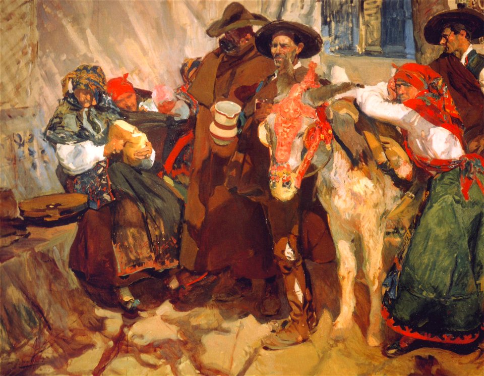 Joaquín Sorolla-Aldeanos leoneses-1907