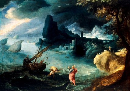 Bril Jesus walking on the Sea of Galilee