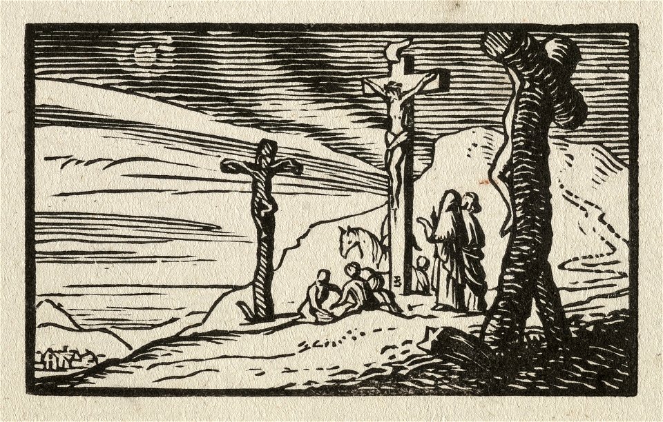 Jezus gekruisigd tussen de twee dieven. NL-HlmNHA 1477 53010167