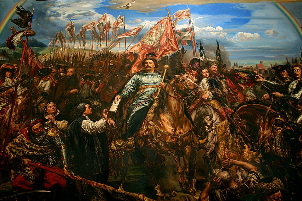 Jean Sobieski III repoussant les Turcs au siège de Venne (Jan Mateiuko) - Sala Sobieski
