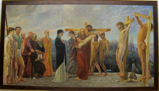 Max klinger, crocifissione di cristo, 1890, 01