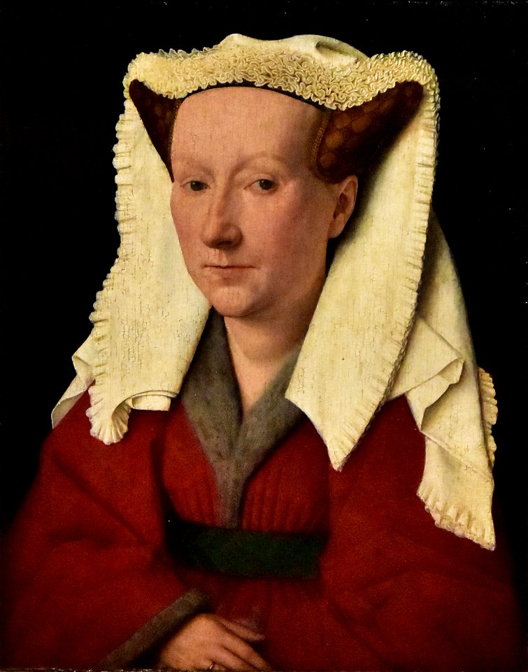 Jan van Eyck (±1390-1441) Portret van Margareta van Eyck (1432) MSK Gent 3-02-2020 15-45-18