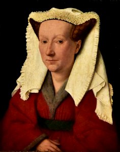 Jan van Eyck (±1390-1441) Portret van Margareta van Eyck (1432) MSK Gent 3-02-2020 15-45-18