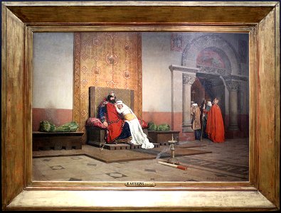 Jean-paul laurens, la scomunica di roberto il pio, 1875