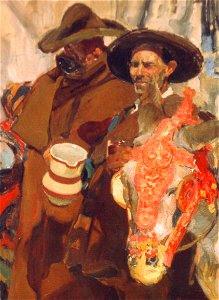 Joaquín Sorolla-Aldeanos leoneses-except