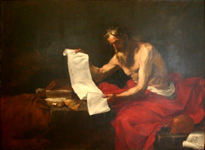 José de Ribera - St Jerome. Free illustration for personal and commercial use.