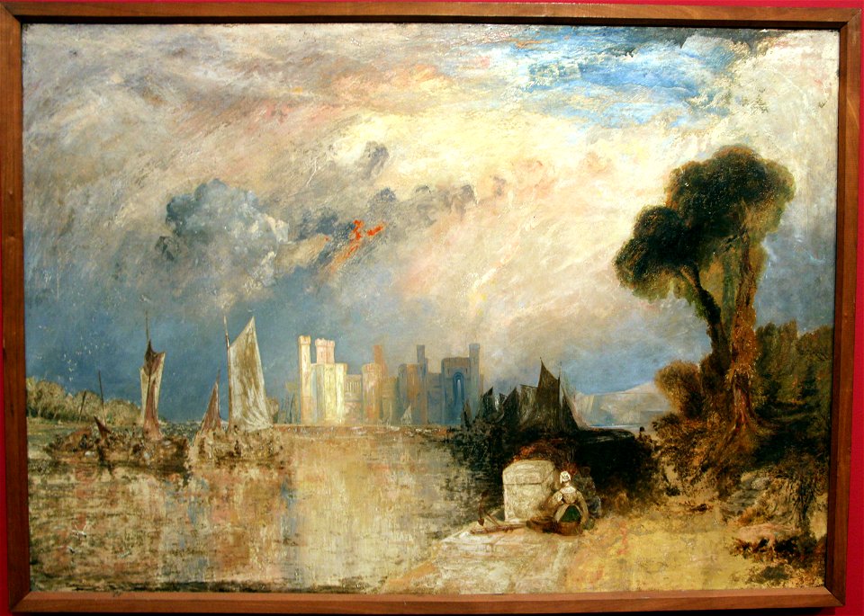 Joseph maillord william turner, il castello di carnaevon, 1830-35, 01